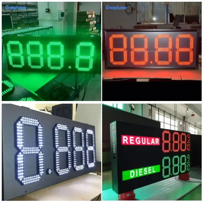 Pakistan Gas Fuel Station Price Signs, Totem Oil Price LED Digit Number Price Display