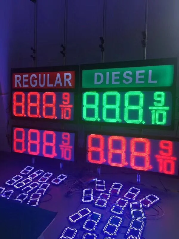 Energy Saving Durable Regular LED Gas Price Sign Outdoor Display