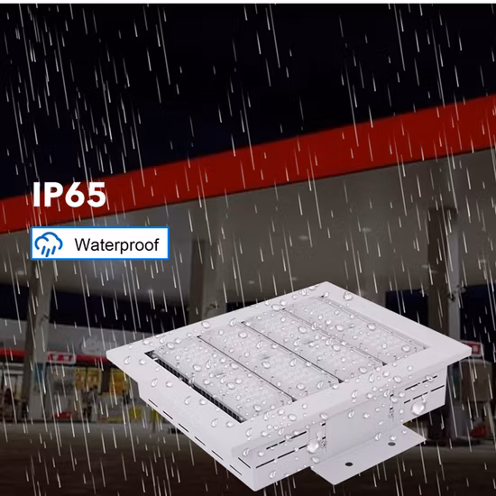 Luz ahuecada del toldo de la gasolinera de la gasolina IP65 LED 5 años de garantía
