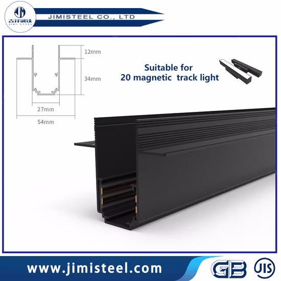 Iluminación con zoom antideslumbrante interior moderna personalizada de fábrica Luz de riel ajustable CRI90 Foco de riel regulable Foco COB Luz de riel LED negra